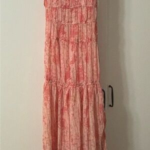 Floral Pink Maxi Dress
